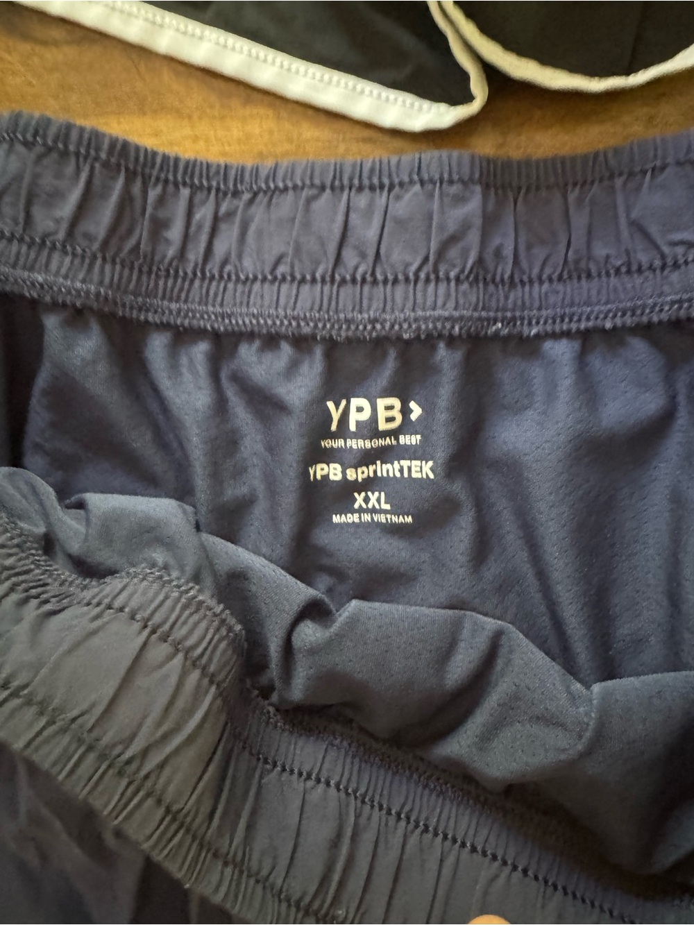 Women's Abercrombie YPB sprintTEK High Rise Lined Short Size XXL Black + Navy - Picture 2 of 6